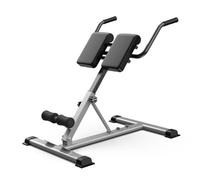 Banc de musculation réglable et pliable, chaise romaine, machine multifonctionnelle for hyperextension, banc de musculation for la maison, capacité de 150 kg(Black)