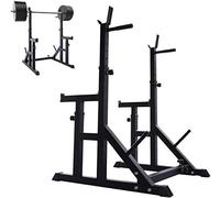 Banc de musculation réglable et support de squat pour entraînement complet du corps, station de presse robuste pour la maison et la salle de sport