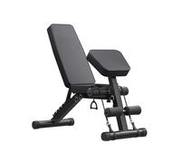 Banc De Musculation Réglable Robuste, Plat Incliné 8 En 1 Avec Dossier À 7 Positions, Pliable For Salle Sport Domicile, Capacité Charge 400 Kg(Black)
