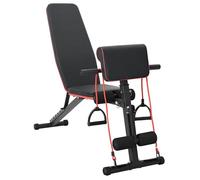 Banc de musculation réglable - vidaXL - Noir - Acier - 131x41x100 cm - Poids maximal 150 kg