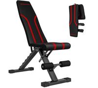 SPORTNOW Banc de Musculation Pliable Inclinable Charge 230 kg Acier Noir | Banc Réglable pour l'EntraînementComplet, Siège et Dossier Réglable Plat ou Incliné, Développé Couché, Curl Biceps
