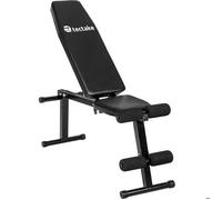 BANC DE MUSCULATION - TECTAKE - Banc de Musculation d’Haltérophilie Réglable en Acier 125 cm x 34 cm x 129 cm - Noir
