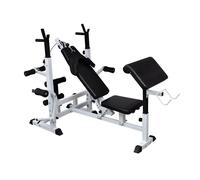 Banc De Musculation Universel Avec Support Pour Haltère Sport Fitness Musculation Helloshop26 0702057