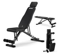 Banc de musculation - ZIPRO - GRIND - Pliable - Réglage multiposition - Charge 300 kg