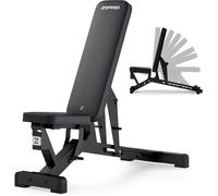 Banc de musculation - ZIPRO - Nocardio - Pliable - 8 niveaux d'inclinaison - Supporte 350 kg