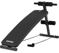 Zipro Banque d'exercices Sit Up inclinée - Banc de fitness avec dossier réglable sur 5 positions, équipé de 2 cordes, capacité de charge de 200 kg, inclinaison réglable de 20 à 30 degrés