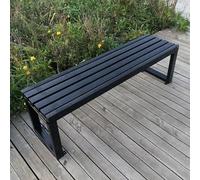 Banc de parc avec bancs de jardin galvanisés, chaise de patio, pour terrasse de pelouse, mobilier d'extérieur, banc pour deux personnes, banc de parc, bancs d'extérieur