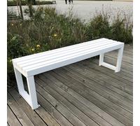 Banc de parc avec bancs de jardin galvanisés, chaise de patio, pour terrasse de pelouse, mobilier d'extérieur, banc pour deux personnes, banc de parc, bancs d'extérieur