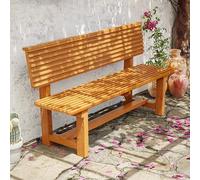 Banc de parc d'extérieur résistant aux intempéries - Capacité de 2 à 3 personnes, capacité de charge de 500 kg, idéal pour jardin, terrasse, porche, arrière-cour et parc