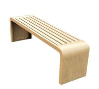 Banc de parc dos nu pour 23 personnes avec siège à lattes en acier galvanisé durable, idéal pour les cours, parcs, balcons, capacité de charge de 300 kg