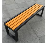 Banc de parc en métal résistant aux intempéries - Mobilier d'extérieur en fonte pour terrasse, pelouse, cour, porche - Solution d'assise d'extérieur de 120 cm
