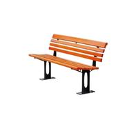 Banc de parc extérieur avec dossier - Chaise de jardin pour patio, cour et espaces publics - Assise confortable pour les parcs, les jardins et l'extérieur