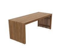 Banc De Parc Extérieur, Banc De Jardin en Bois Massif pour Deux Personnes, Grand Siège À Lattes, Idéal pour Patio, Porche, Bord De Piscine, Balcon, Cour, Entrée(120cm)