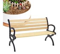 Banc de parc miniature- - 1:12, amélioration visuelle créative, petit banc de parc, mini décoration de jardin de maison de | mini bancs, jardin de fées pour , étudiants, adolescents