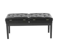 Banc de piano 2 places réglable avec espace de rangement pour la maison, les écoles, les concerts, les studios de musique 108 x 39 x 48 cm