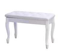 Banc de piano avec rangement de musique, coussin rembourré en cuir, tabouret de piano duo pour usage domestique et professionnel