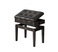 Banc de piano avec rangement de musique - Hauteur réglable, construction en PU et bois, coussin rembourré pour plus de confort, idéal pour les musiciens