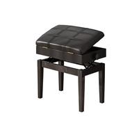 Banc de piano avec rangement de musique - Hauteur réglable, construction en PU et bois, coussin rembourré pour plus de confort, idéal pour les musiciens