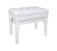 Banc de Piano Couleur Blanc Poli Banquettes Clavier