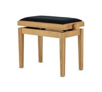GEWA Pianobank Deluxe Natur Matt (réglage en hauteur facile grâce à un mécanisme de ciseaux précis, en bois massif de qualité, durable et robuste, charge de rupture élevée)