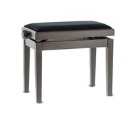 Banc de piano GEWA Deluxe, bois massif, réglable en hauteur, noyer foncé mat 2