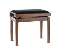 GEWA Pianobank Deluxe Nussbaum Matt (réglage en hauteur facile grâce à un mécanisme de ciseaux précis, en bois massif de qualité, durable et robuste, charge de rupture élevée)