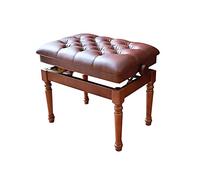 Banc de piano moderne en noyer - Tabouret élégant en cuir pour clavier, canapé ou piano solo - Design contemporain