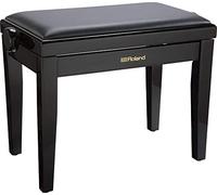 Banc de piano Roland finition Ébène poli avec assise plastique rembourrée - RPB-200PE