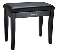 Banc de piano Roland finition Noir satiné avec assise plastique et compartiment pour partitions - RPB-100BK
