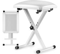 Banc De Piano Tabouret De Piano Pliable Réglable En Hauteur,Siège De Piano En Forme De X,Banc De Piano Stable Tabouret De Blanc