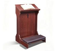 Banc de prière avec Coussin, Prie-Dieu en Bois pour la Maison,Chaise de prière Pliante pour s'agenouiller à l'église - Cadeaux Religieux pour Le culte et la méditation