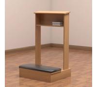 Banc de prière en bois avec table - Repose-genoux confortable pour l'église, la méditation et la prière