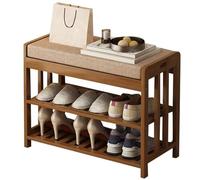 Banc de Rangement à Chaussures 2 en 1 avec Coussin - Meuble à Chaussures élégant pour Couloir, entrée et Salon, Disponible en Tailles 50/60/70/80/90 cm - Design Compact