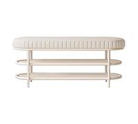 Banc de Rangement à Chaussures avec Tabouret à Langer en métal pour entrée, Petit Format, pour Chambre à Coucher, Bout de lit