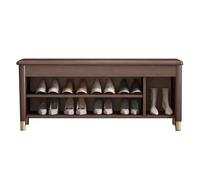 Banc de rangement à chaussures avec tabouret à langer, organiseur d'entrée pour chaussures, solution de rangement élégante, meuble de maison pour économiser de l'espace et le confort