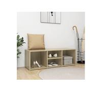 Banc de rangement à chaussures Chêne sonoma Bois d'ingénierie