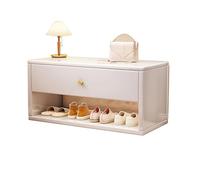 Banc de rangement à chaussures d'entrée avec tiroir - 99,1 cm pour porte d'entrée, couloir et chambre à coucher - Siège de rangement blanc élégant pour chaussures, idéal pour le salon et le bout du