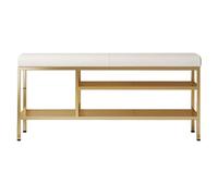 Banc de rangement à chaussures en fer pour salle de bain, chambre à coucher, couloir, peut supporter jusqu'à 150 kg