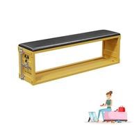 Banc de rangement à chaussures - Organiseur d'entrée avec siège rembourré, style industriel ottoman pour couloir, salon et chambre à coucher, armoire à chaussures parfaite