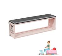 Banc de rangement à chaussures - Organiseur d'entrée avec siège rembourré, style industriel ottoman pour couloir, salon et chambre à coucher, armoire à chaussures parfaite