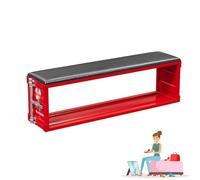 Banc de rangement à chaussures - Organiseur d'entrée avec siège rembourré, style industriel ottoman pour couloir, salon et chambre à coucher, armoire à chaussures parfaite