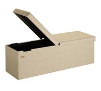 Banc de rangement avec couvercle rabattable Siège Coffre de rangement pliable