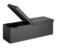 Banc de rangement avec couvercle rabattable Siège pouf Coffre de rangement pliable pour salon chambre couloir