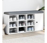 Banc de rangement avec étagère avec stockage Bois d'ingénierie moderne vidaXL vi
