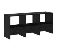 Banc de Rangement avec Porte-Magazines Chêne Noir 102 x 30 x 45 cm | Meuble polyvalent,assise et rangement,bois d'ingénierie,revues bien rangées,salon ou bureau