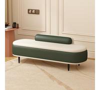 Banc de rangement avec repose-pieds, siège d'entrée et de chambre à coucher en simili cuir capitonné, grand espace de rangement pour salon, couloir et chambre à coucher, design moderne