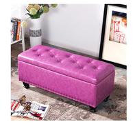 Banc de rangement avec siège, banc de rangement rembourré pour bout de lit, boîte de rangement d'entrée de grande capacité