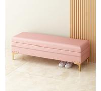 Banc de rangement avec siège, chambre à coucher, tabouret de maquillage, banc de chevet, coffre de rangement en bois, banc d'entrée, tabourets bas - Parfait pour la chambre à coucher et l'entrée