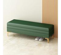 Banc de rangement avec siège pour chambre à coucher, tabouret de coiffeuse, tabouret de chevet ottomane en bois, banc d'entrée, ottomans bas (couleur : )