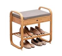 Banc de rangement avec tiroirs - Étagère à chaussures en bois pour entrée, couloir, chambre, salle à manger, salon, solution de mobilier multifonction